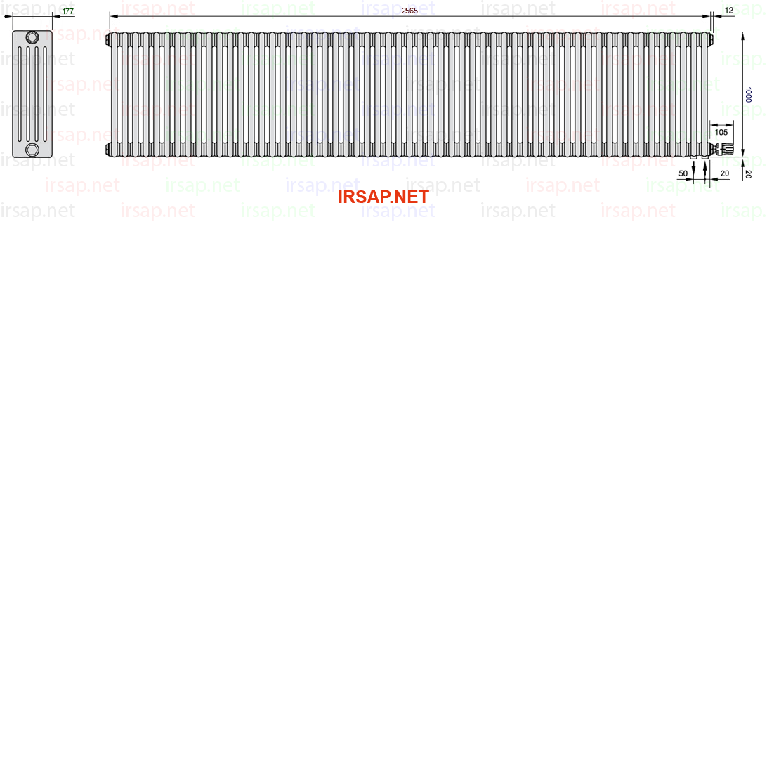 Радиатор IRSAP Tesi 51000/57 T26 CL 01